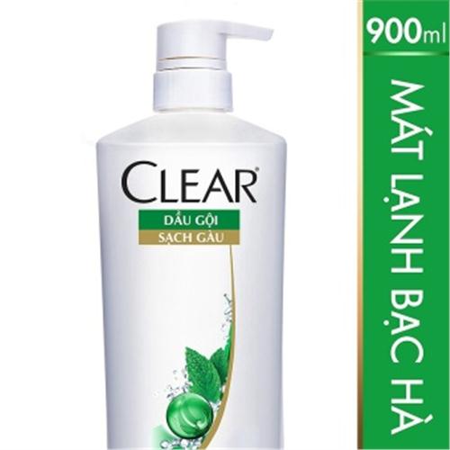 Dầu gội Clear bạc hà 900g